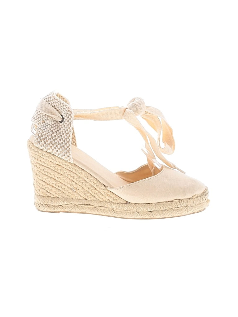 Pre-owned Soludos Wedges In Ivory