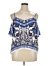 Venus 100% Rayon Blue Sleeveless Blouse Size XL - photo 1