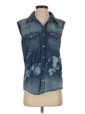 NSF Sleeveless Button-Down Shirt (view 1)
