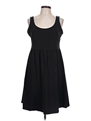 Green Cotton Casual Dress (view 1)