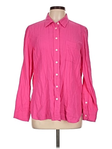 J.Crew Factory Store Long Sleeve Button-Down Shirt (view 1)