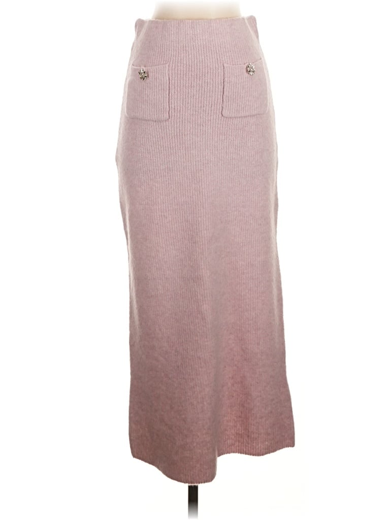 Pre-owned Mable Casual Skirt In Burgundy