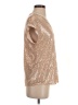 Grace Karin Metallic Gold Short Sleeve Blouse Size S - photo 4