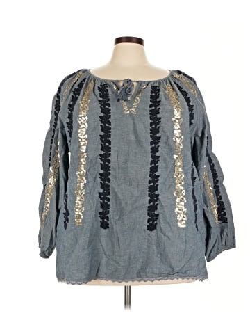 Roaman's 3/4 Sleeve Blouse (view 1)