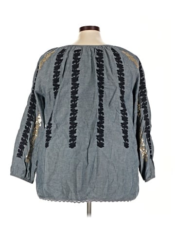 Roaman's 3/4 Sleeve Blouse (view 2)