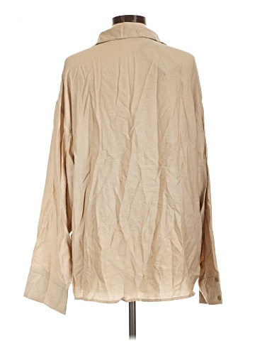 Missguided Long Sleeve Button-Down Shirt (view 2)