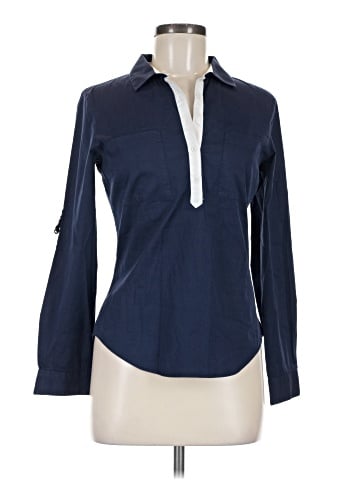 Zara Basic Long Sleeve Blouse (view 1)