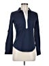 Zara Basic Blue Long Sleeve Blouse Size M - photo 1