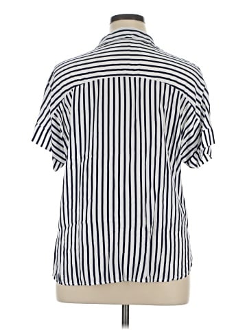 MADE IN ITALY Short Sleeve Button-Down Shirt (view 2)