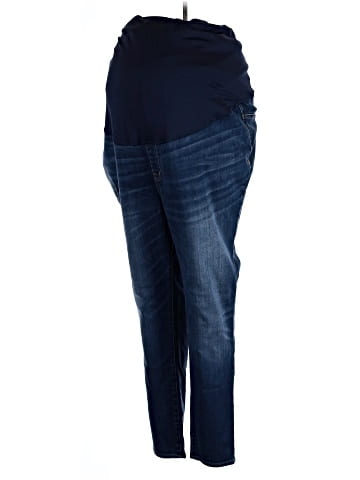Madewell Maternity Over-the-Belly Skinny Jeans in Danny Wash: TENCEL&trade; Denim Edition (view 1)
