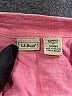 L.L.Bean 100% Linen Pink 3/4 Sleeve Button-Down Shirt Size M - photo 7