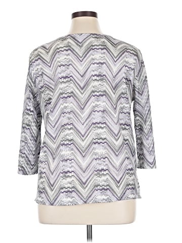 Alfred Dunner 3/4 Sleeve Top (view 2)