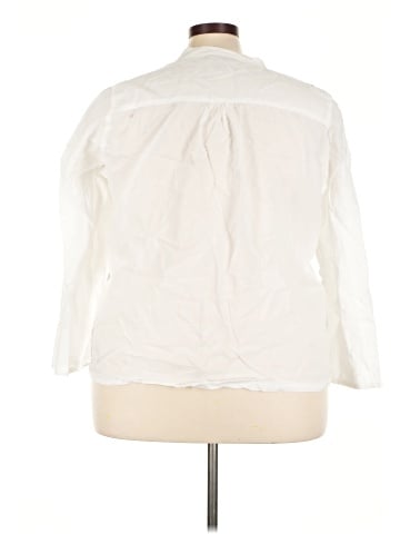 Ashley Stewart 3/4 Sleeve Button-Down Shirt (view 2)