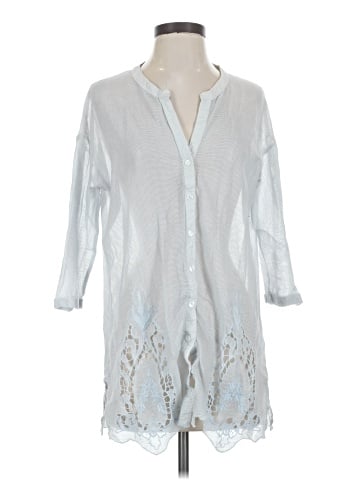 Meadow Rue 3/4 Sleeve Button-Down Shirt (view 1)