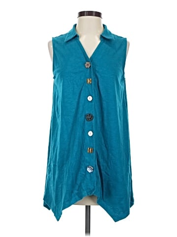 Soft Surroundings Sleeveless Button-Down Shirt (view 1)