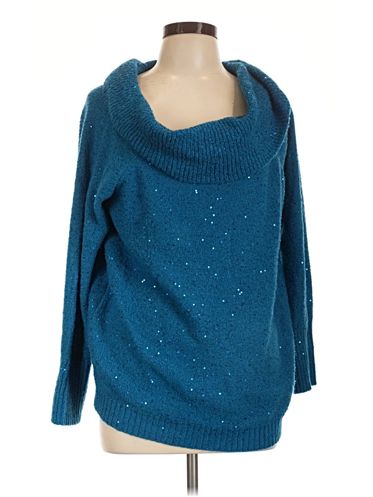 Pre-owned Chico's Pullover Sweater In Teal