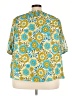 Cato 100% Polyester Yellow Short Sleeve Blouse Size 22 - photo 2
