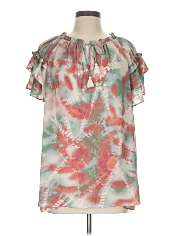 Rose + Olive Short Sleeve Blouse (view 1)