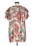 Rose + Olive 100% Polyester Tie-dye Green Short Sleeve Blouse Size L (estimated) - photo 2
