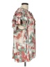 Rose + Olive 100% Polyester Tie-dye Green Short Sleeve Blouse Size L (estimated) - photo 4