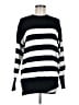 Hem & Thread Stripes Black Pullover Sweater Size M - photo 1