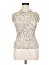 AFRM Animal Print Tan Short Sleeve Turtleneck Size XL - photo 1