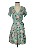 Alya Floral Teal Casual Dress Size S - photo 1