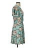 Alya Floral Teal Casual Dress Size S - photo 4