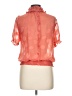 XXI 100% Polyester Orange Short Sleeve Blouse Size XXL - photo 2