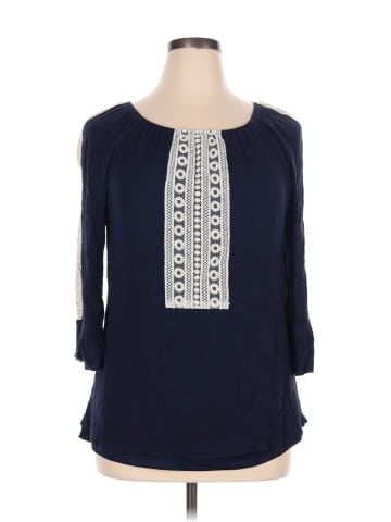 Indigo Soul 3/4 Sleeve Blouse (view 1)