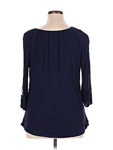 Indigo Soul 3/4 Sleeve Blouse (view 2)
