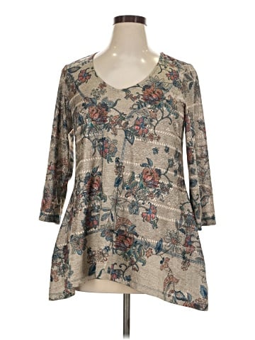 One World 3/4 Sleeve Blouse (view 1)