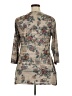 One World Gray 3/4 Sleeve Blouse Size XL - photo 2