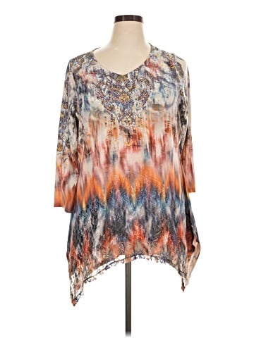 One World 3/4 Sleeve Blouse (view 1)