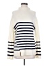 Brochu Walker Stripes Ivory Wool Pullover Sweater Size S - photo 1