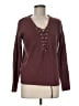 Charlotte Russe 100% Acrylic Burgundy Pullover Sweater Size M - photo 1