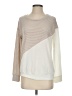 Gibson Color Block Ivory Pullover Sweater Size S - photo 1