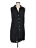 Pol Black Sleeveless Button-Down Shirt Size M - photo 1