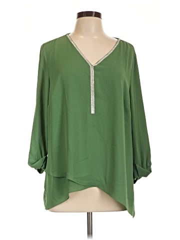 JM Collection 3/4 Sleeve Blouse (view 1)