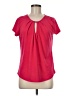 Notations Red Short Sleeve Blouse Size M - photo 1