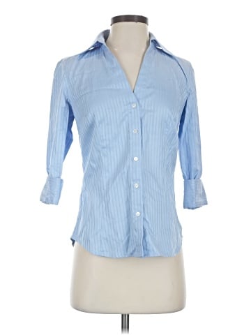 Ann Taylor 3/4 Sleeve Button-Down Shirt (view 1)