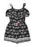 Justice Paisley Black Dress Size 7 - photo 1