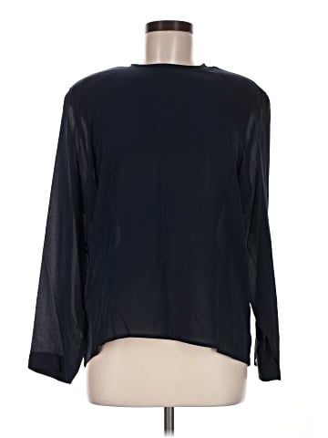 Anne Klein II Long Sleeve Silk Top (view 1)