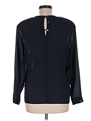 Anne Klein II Long Sleeve Silk Top (view 2)