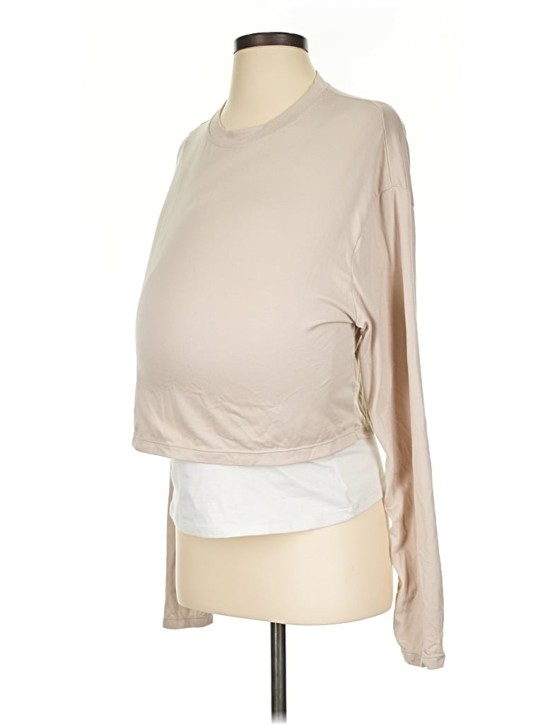 Pre-owned Bumpsuit Long Sleeve T-shirt In Tan