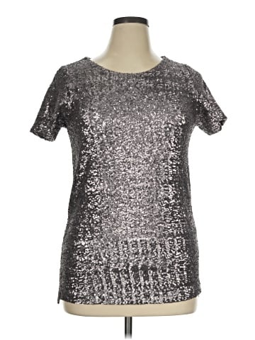 Velvet Short Sleeve Top (view 1)