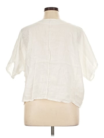100% LIN BLANC Short Sleeve Blouse (view 2)