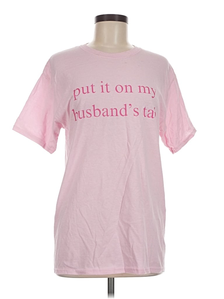 Pre-owned Jerzees Short Sleeve T-shirt In Pink