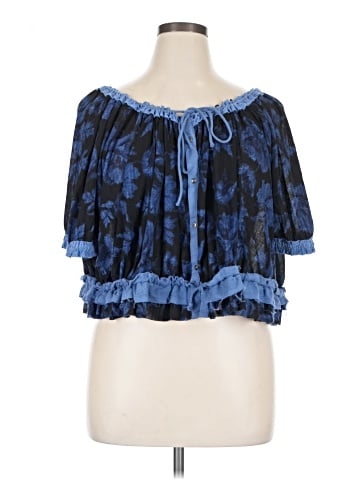 Free People Short Sleeve Blouse (view 1)