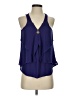 Bebe 100% Polyester Purple Sleeveless Blouse Size S - photo 1